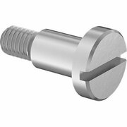 BSC PREFERRED Slotted Low-Profile Steel Shoulder Screw 4mm Shoulder Dia 6mm Shoulder Lngth M3 x .5mm Thread, 10PK 97505A105